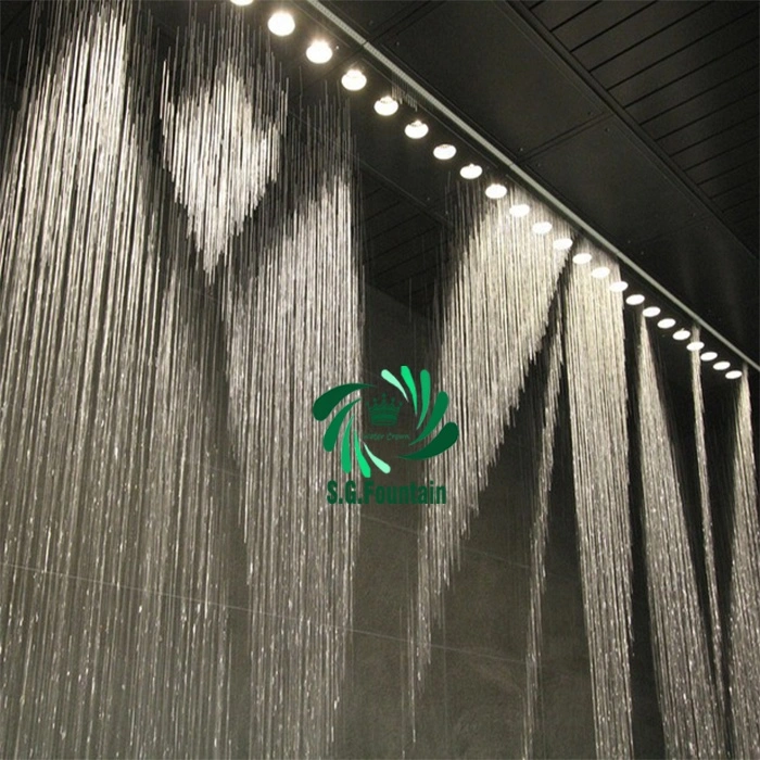 OEM Modern Graphic Digital Stainless Steel Outdoors Park Water Curtains Fountain Accessories